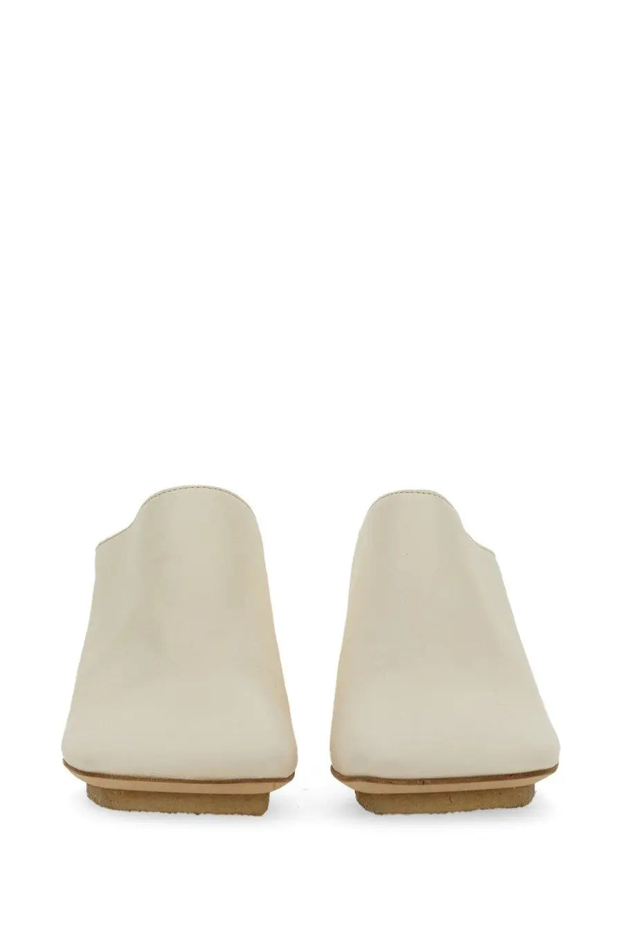 Uma Wang Women's Leather Mule White, view 5