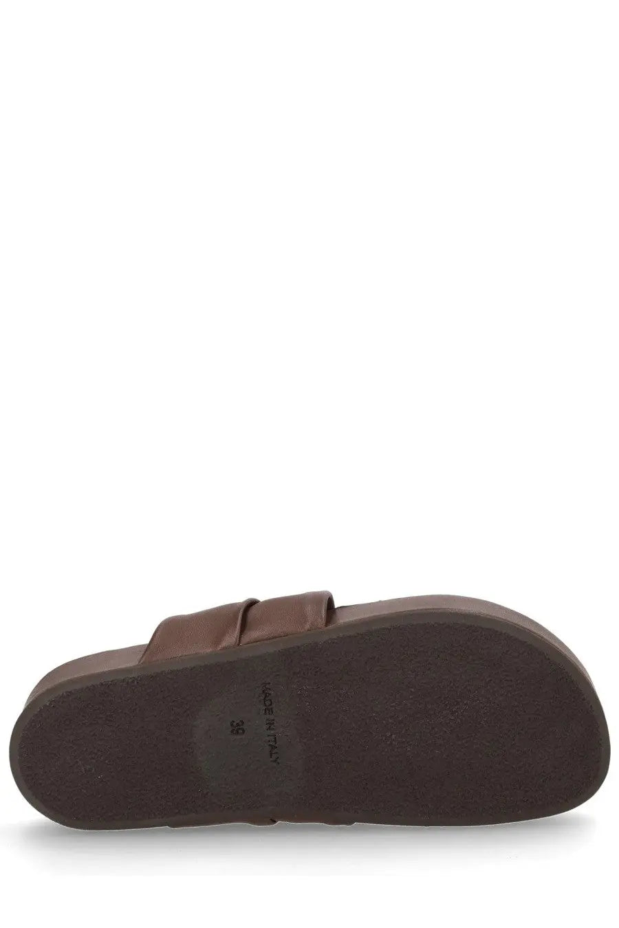 Uma Wang Women's Leather Flip-Flops Sandals Brown, view 5
