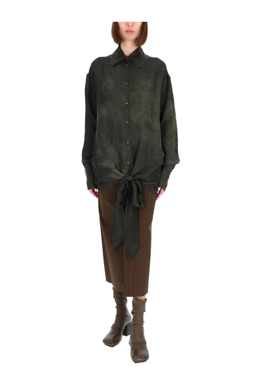 Uma Wang Women's Tubby Shirt Green, view 2