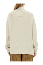 Uma Wang Women's Wool Blend Cardigan White, view 3
