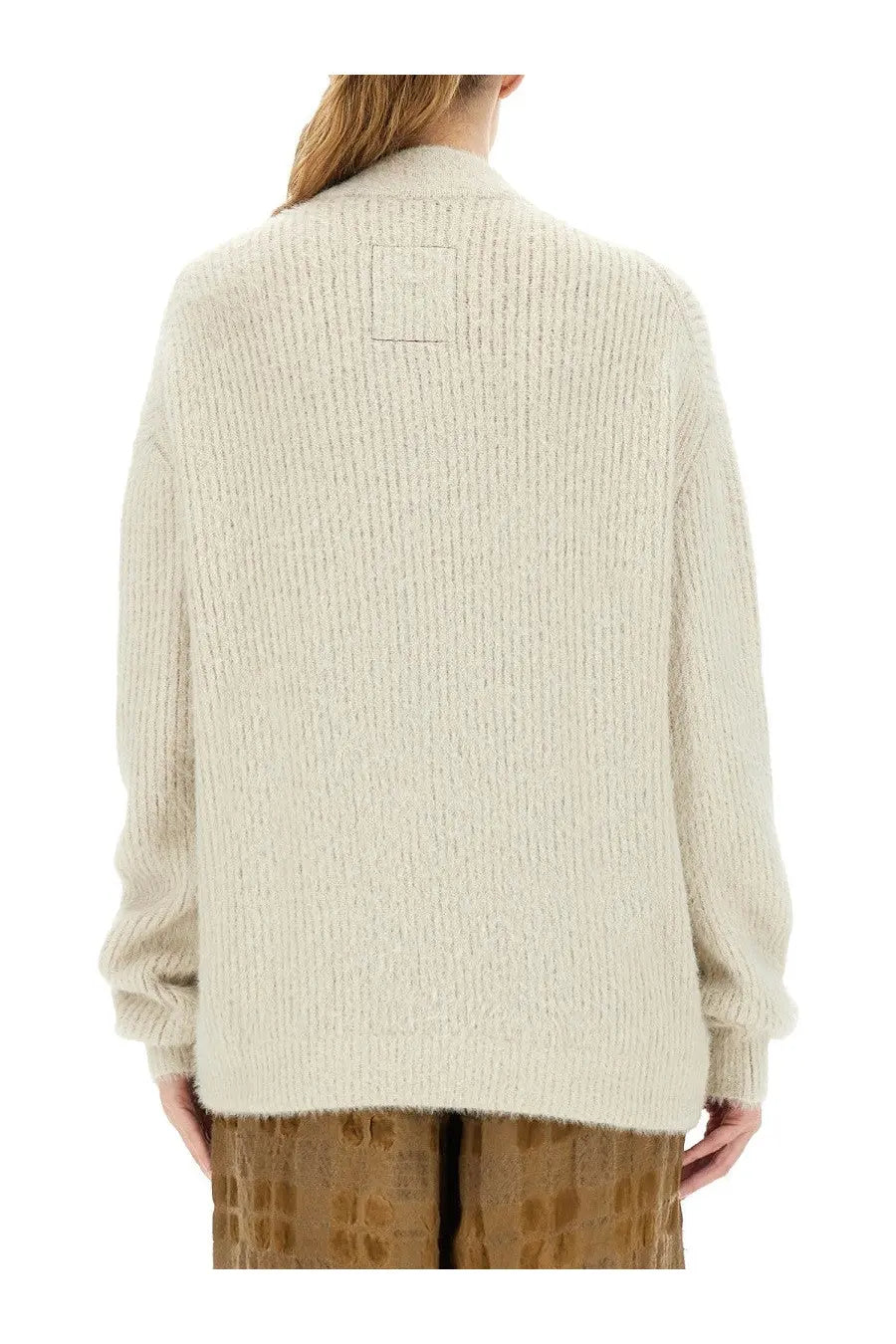 Uma Wang Women's Wool Blend Cardigan White, view 3