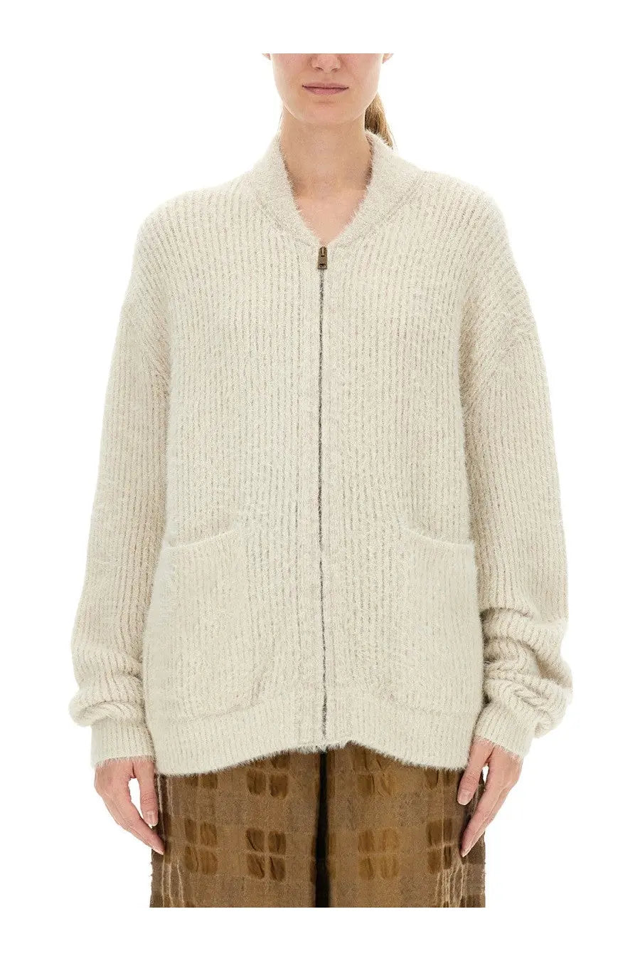 Uma Wang Women's Wool Blend Cardigan White