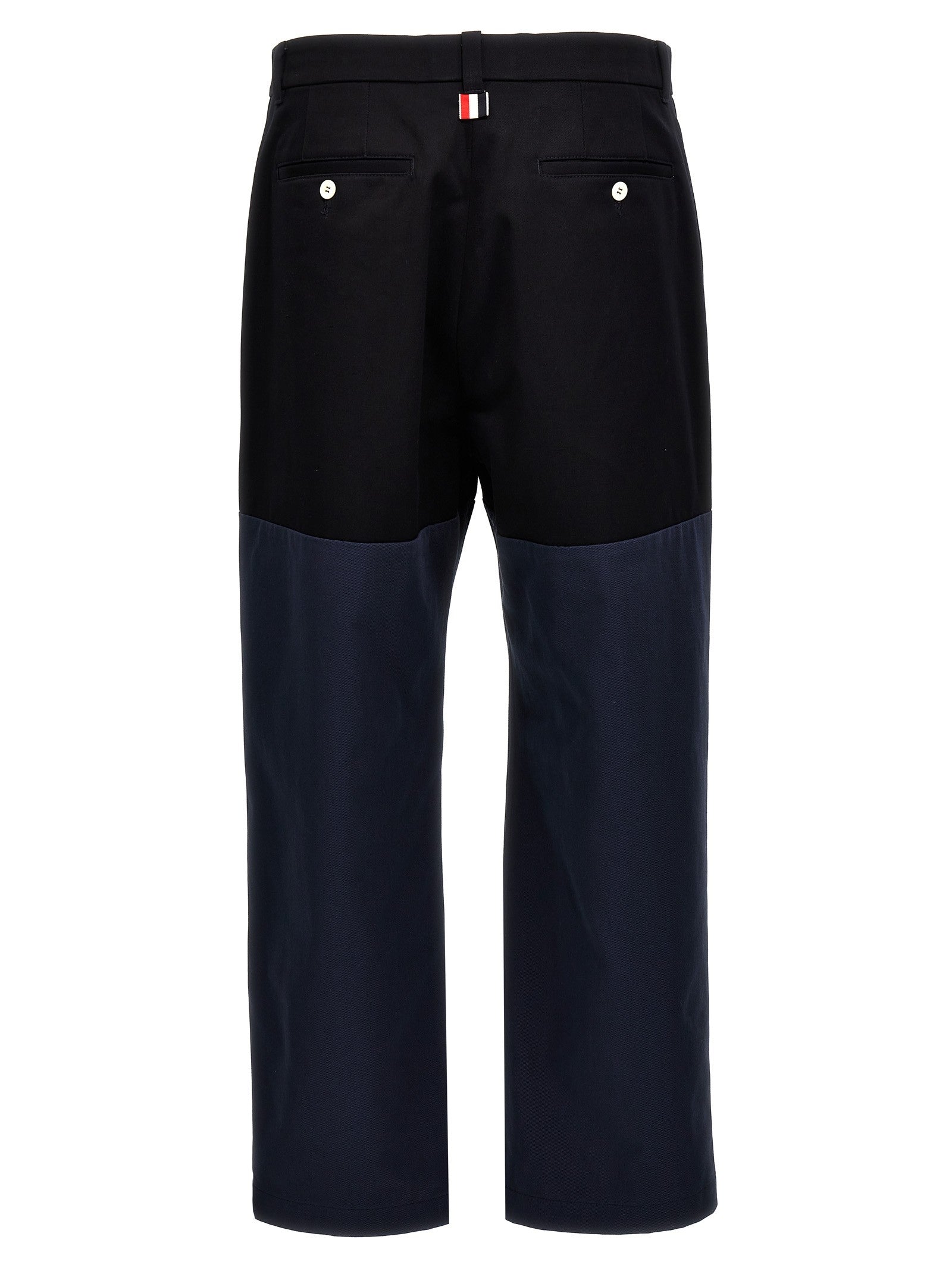 Thom Browne Unconstructed Combo Pants Blue