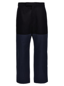 Thom Browne Unconstructed Combo Pants Blue