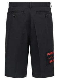 UNDERCOVER - UNDERCOVER - Patch Bermuda shorts - Men’s Clothing