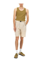 Undercover Men's Linen Shorts Beige, view 2