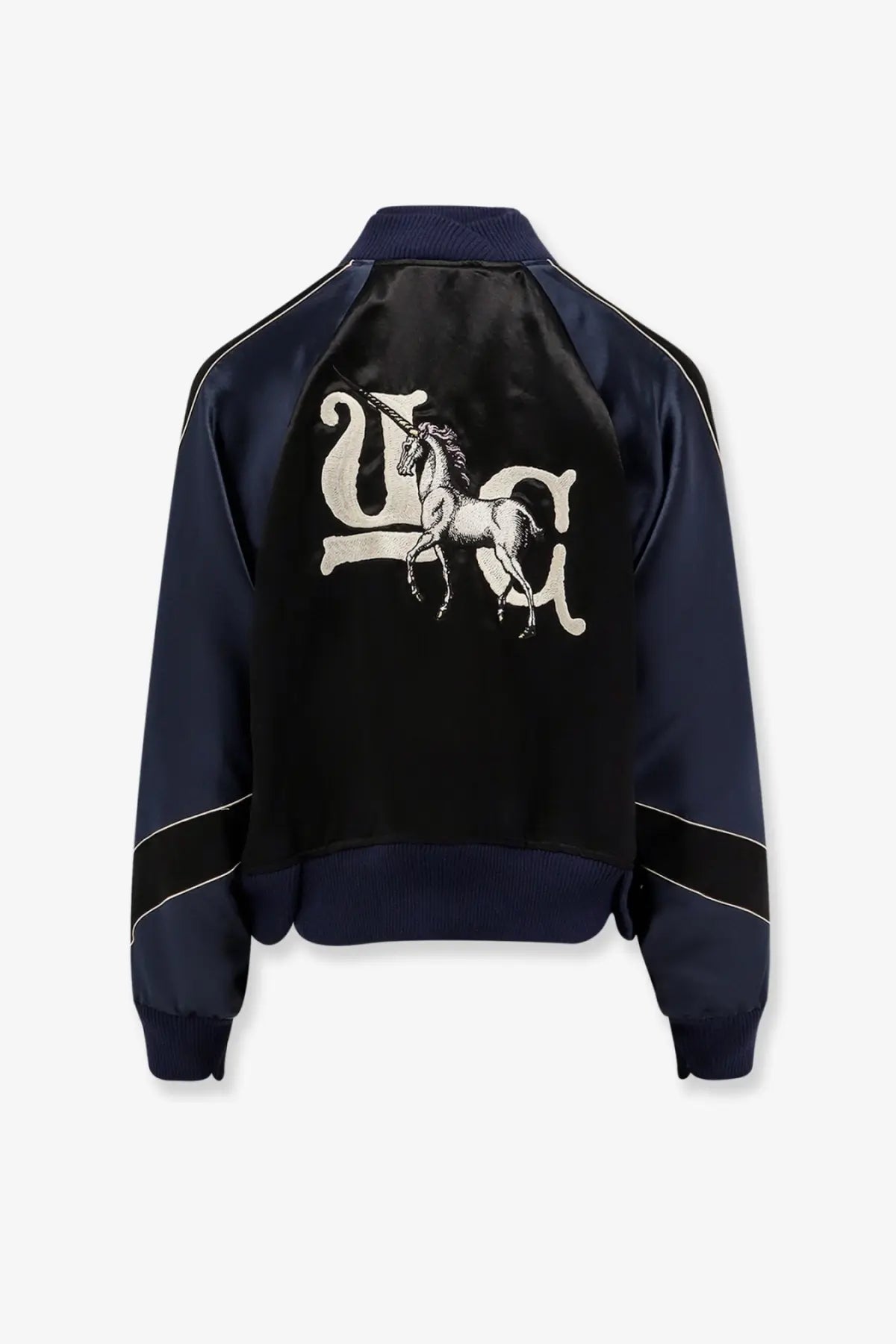 Undercover Women's Satin Bomber Jacket Black, view 2