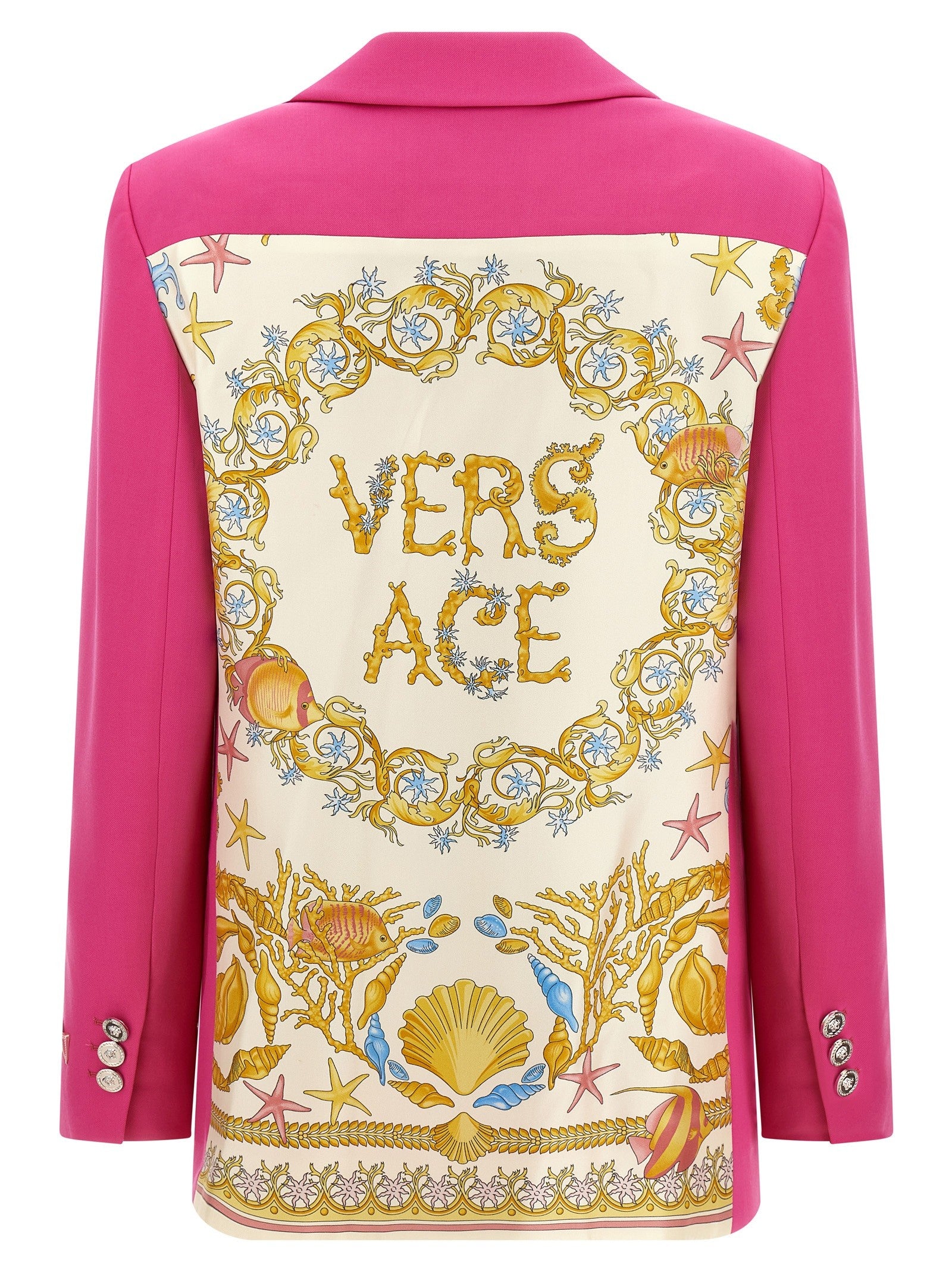 Versace Underwater Barocco Blazer Pink