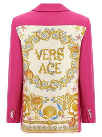 Versace Underwater Barocco Blazer Pink