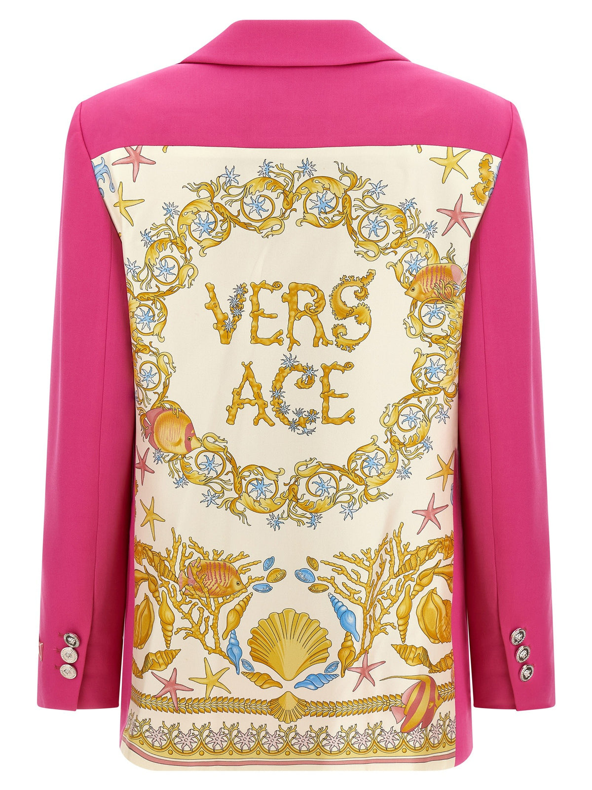 Versace Underwater Barocco Blazer Pink, view 2