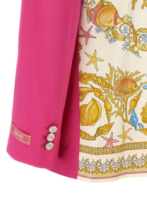 Versace Underwater Barocco Blazer Pink