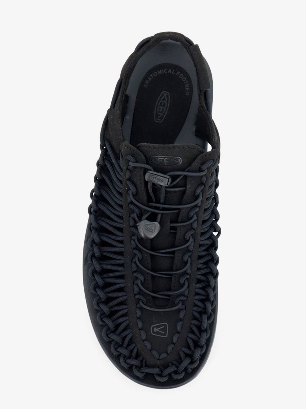 Keen Men's Uneek Woven Fabric Sandals Black, view 5