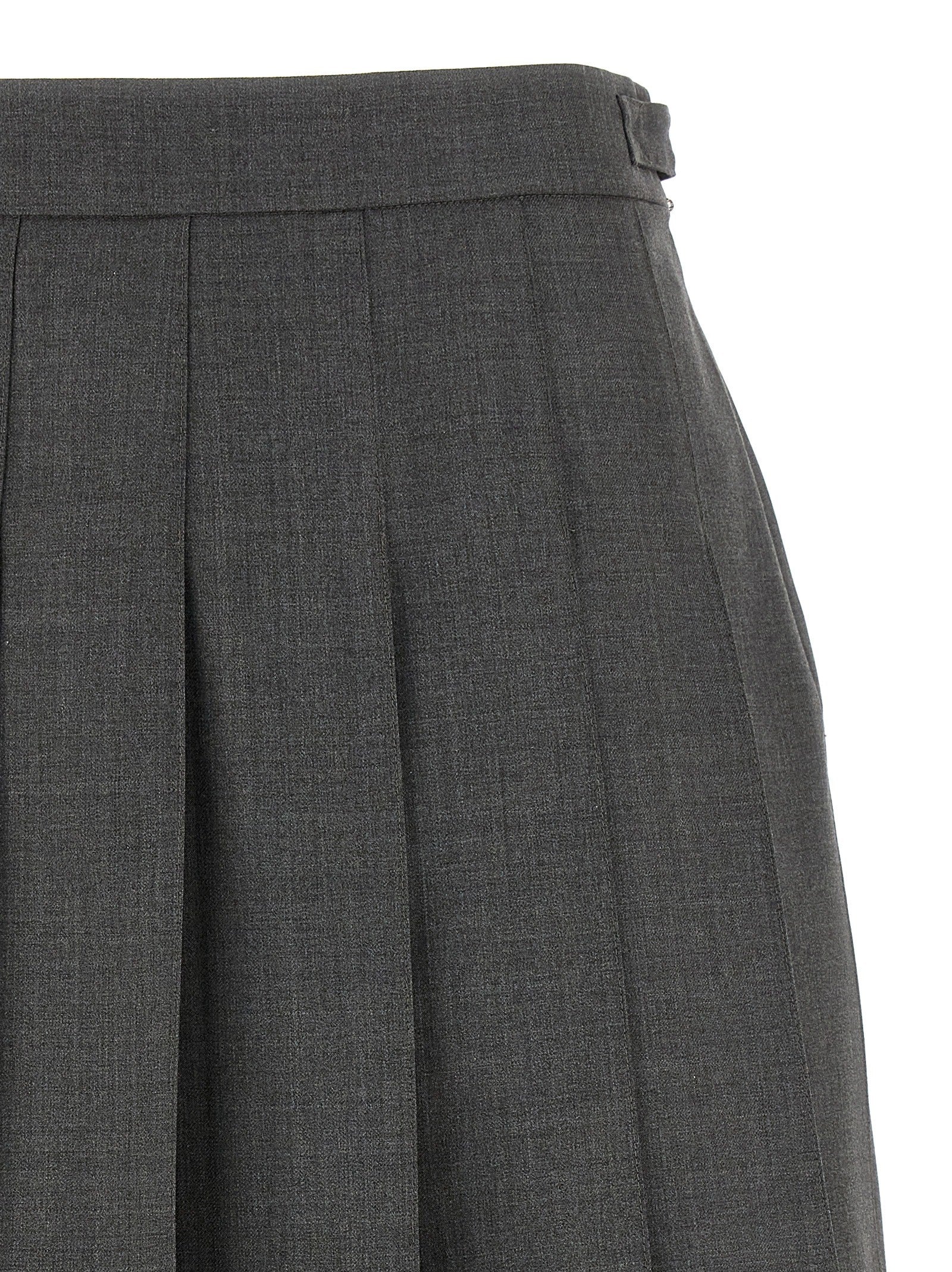 Thom Browne Uniform Mini Skirt Grey