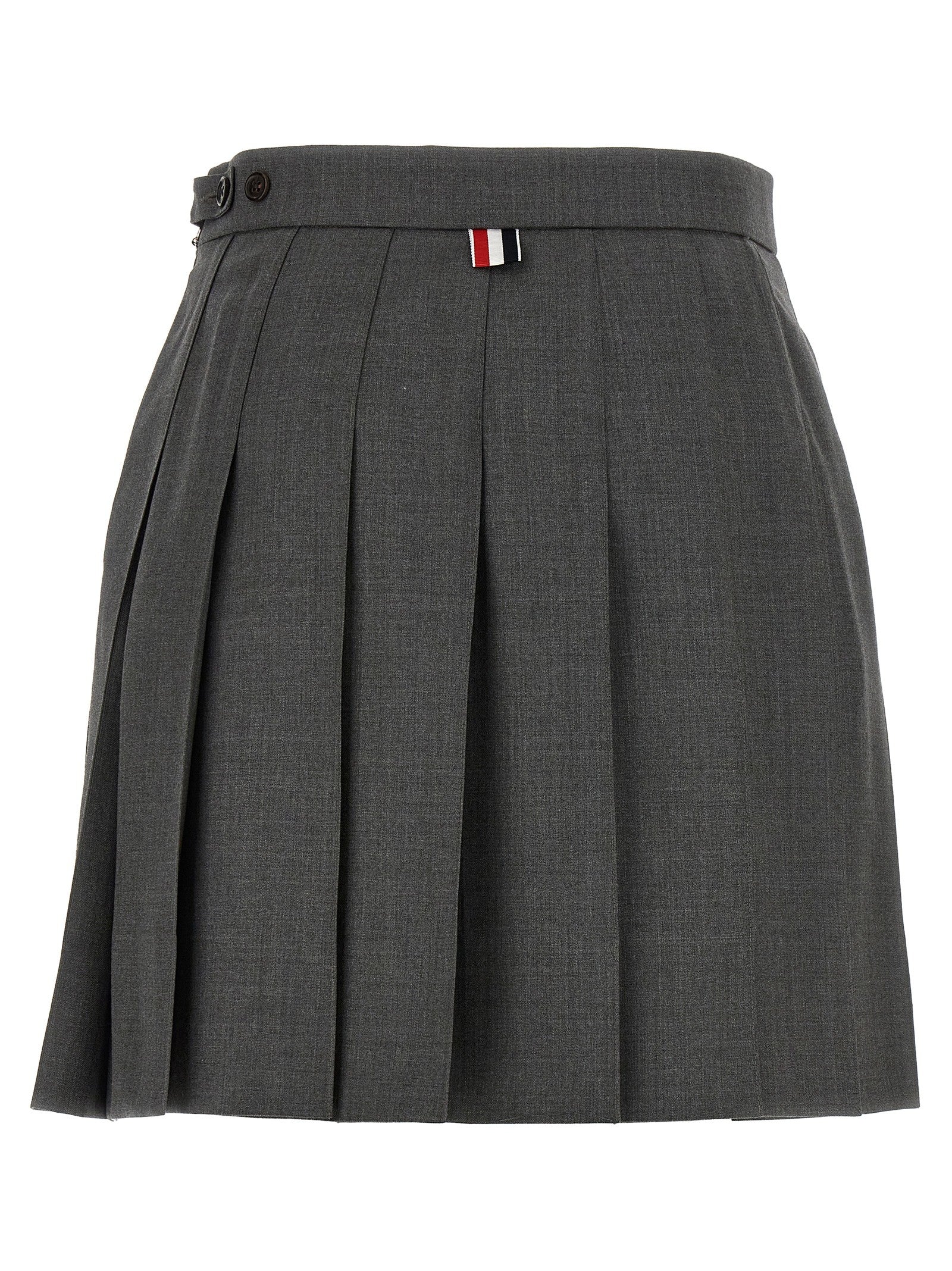 Thom Browne Uniform Mini Skirt Grey
