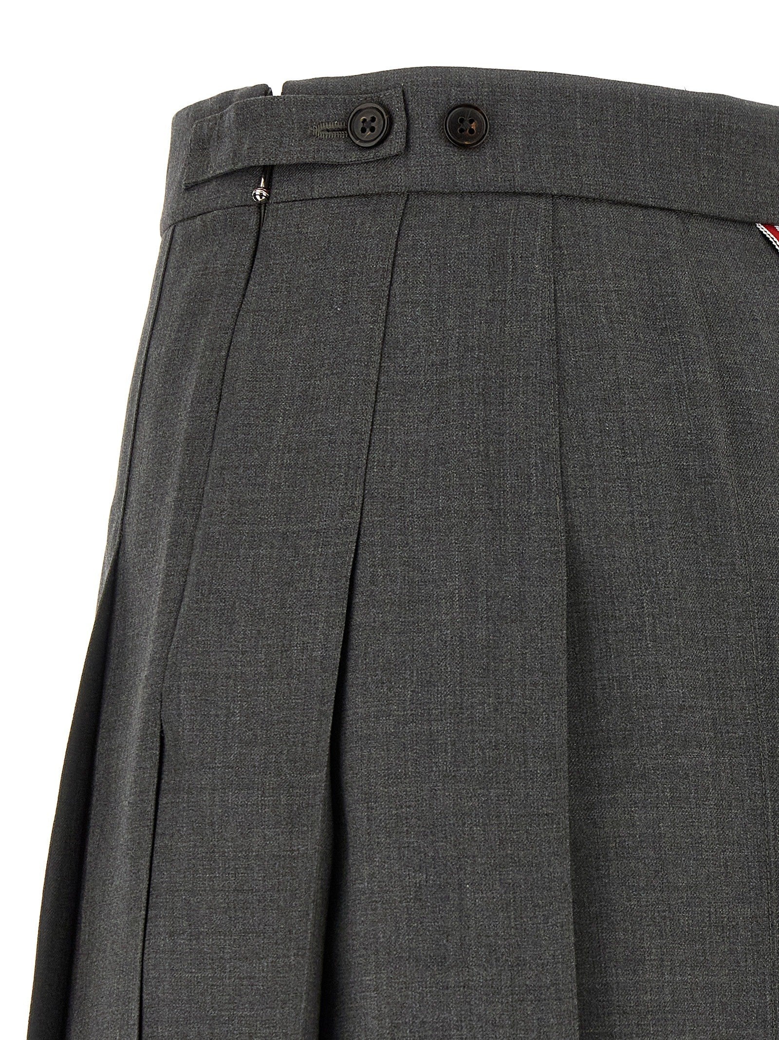 Thom Browne Uniform Mini Skirt Grey