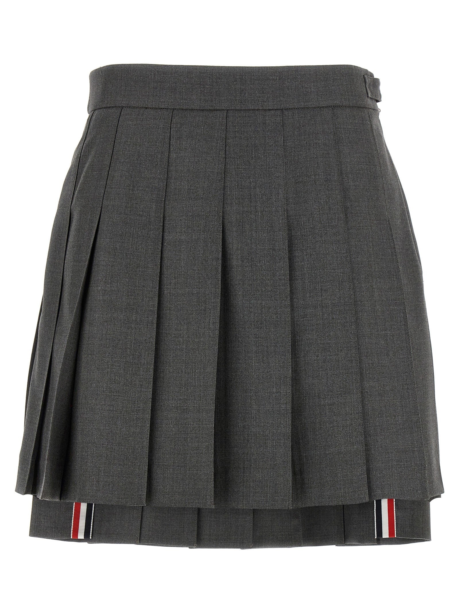 Thom Browne Uniform Mini Skirt Grey