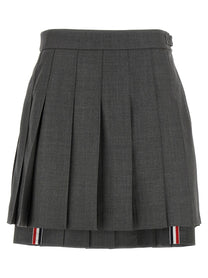 Thom Browne Uniform Mini Skirt Grey