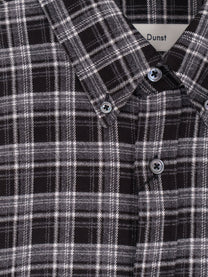 DUNST Unisex Unisex Check Flannel Shirt Black