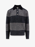 DUNST Unisex Unisex Chunky Rugby Wool Blend Sweater Grey