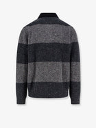 DUNST Unisex Unisex Chunky Rugby Wool Blend Sweater Grey, view 2