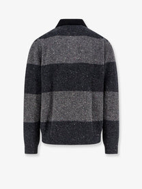 DUNST Unisex Unisex Chunky Rugby Wool Blend Sweater Grey