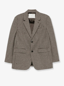 DUNST Women's Unisex Classic Wool Blazer Beige