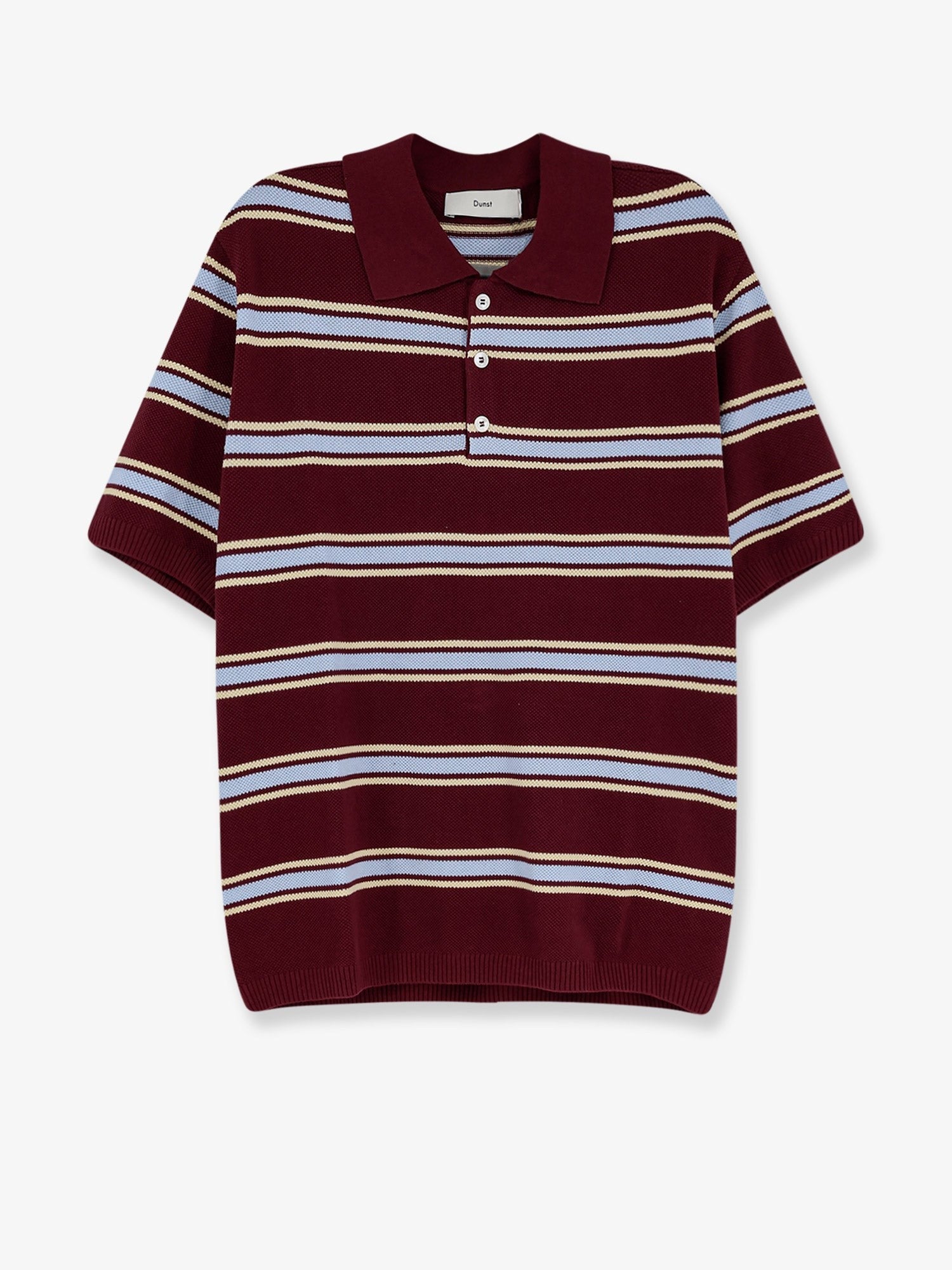 DUNST Men's Unisex Cotton Polo Shirt Blue