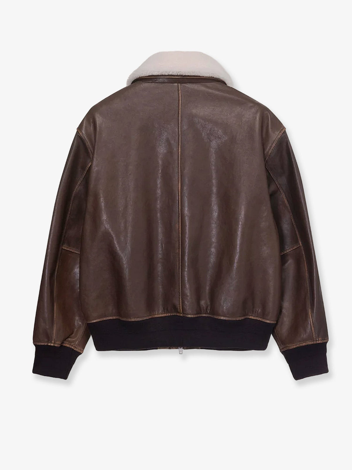 DUNST Men's Unisex Leather Jacket Brown