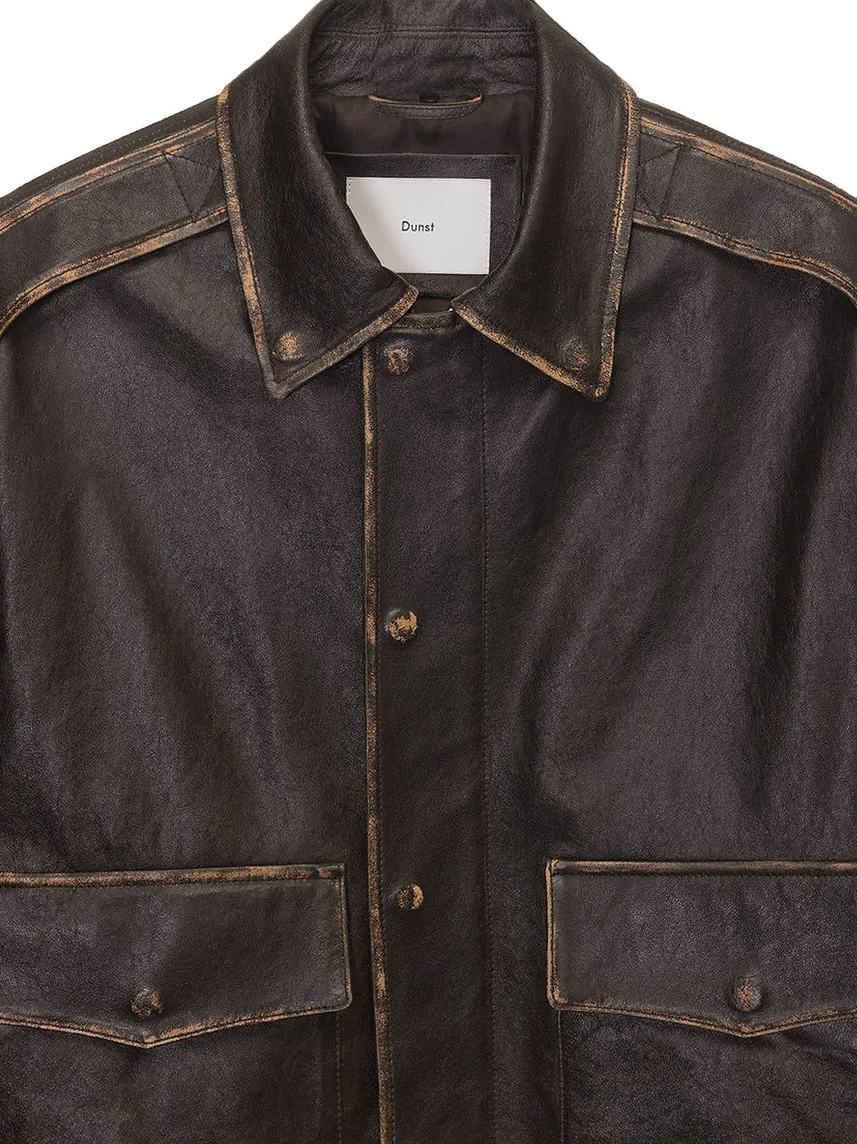 DUNST Men's Unisex Leather Jacket Black