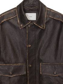 DUNST Men's Unisex Leather Jacket Black