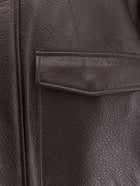 Tonywack Women's Unisex Leather Jacket Brown, view 3