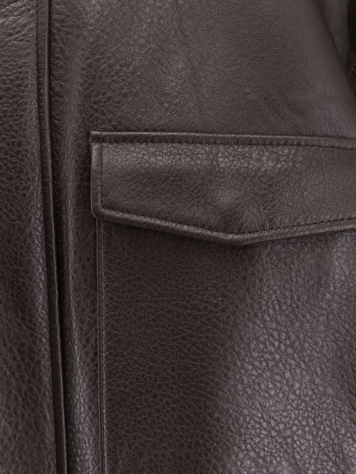 Tonywack Women's Unisex Leather Jacket Brown, view 3