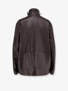 Tonywack Women's Unisex Leather Jacket Brown, view 2