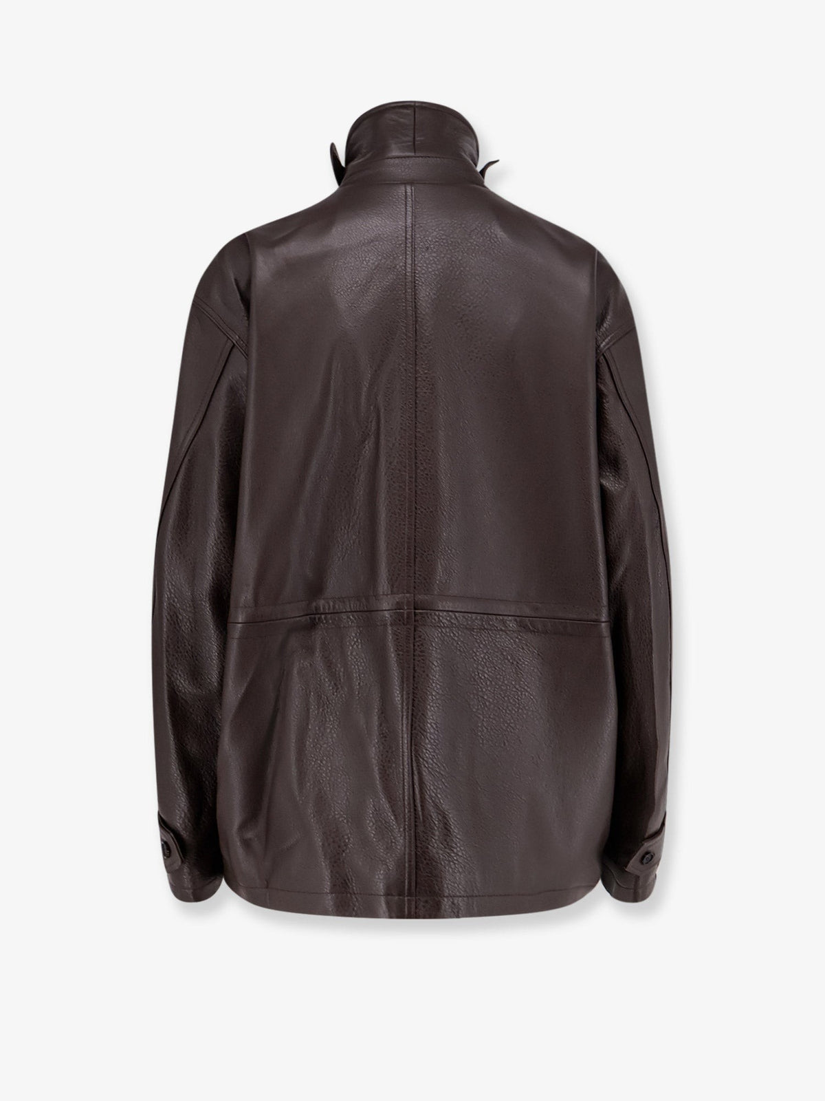 Tonywack Women's Unisex Leather Jacket Brown, view 2
