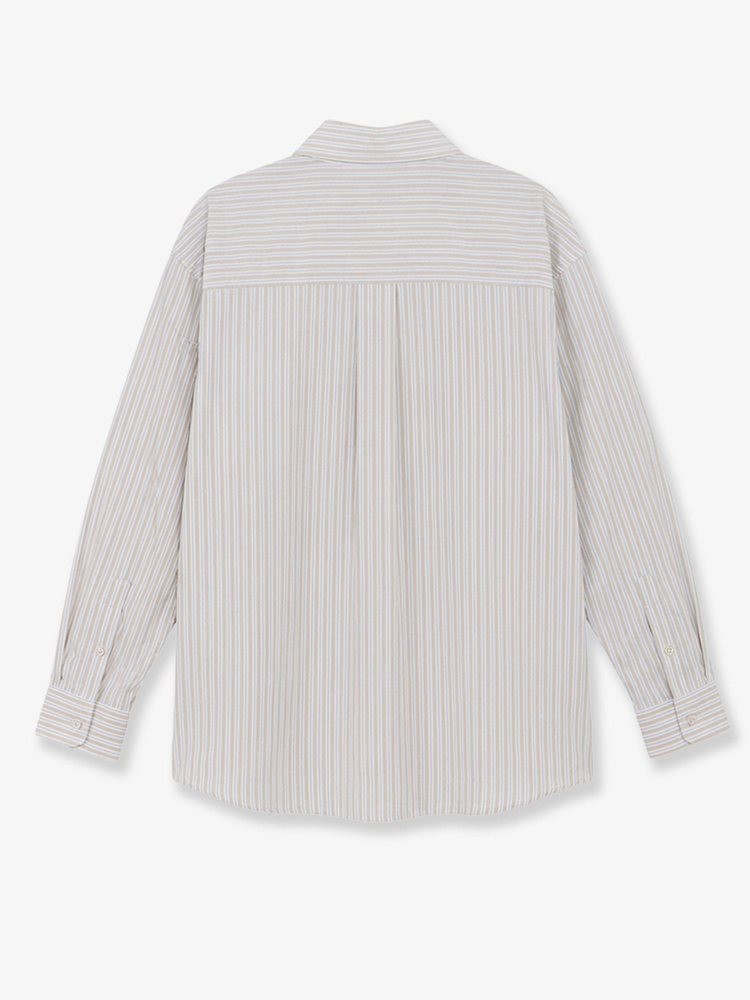 DUNST Men's Unisex Oversized Cotton Shirt Beige
