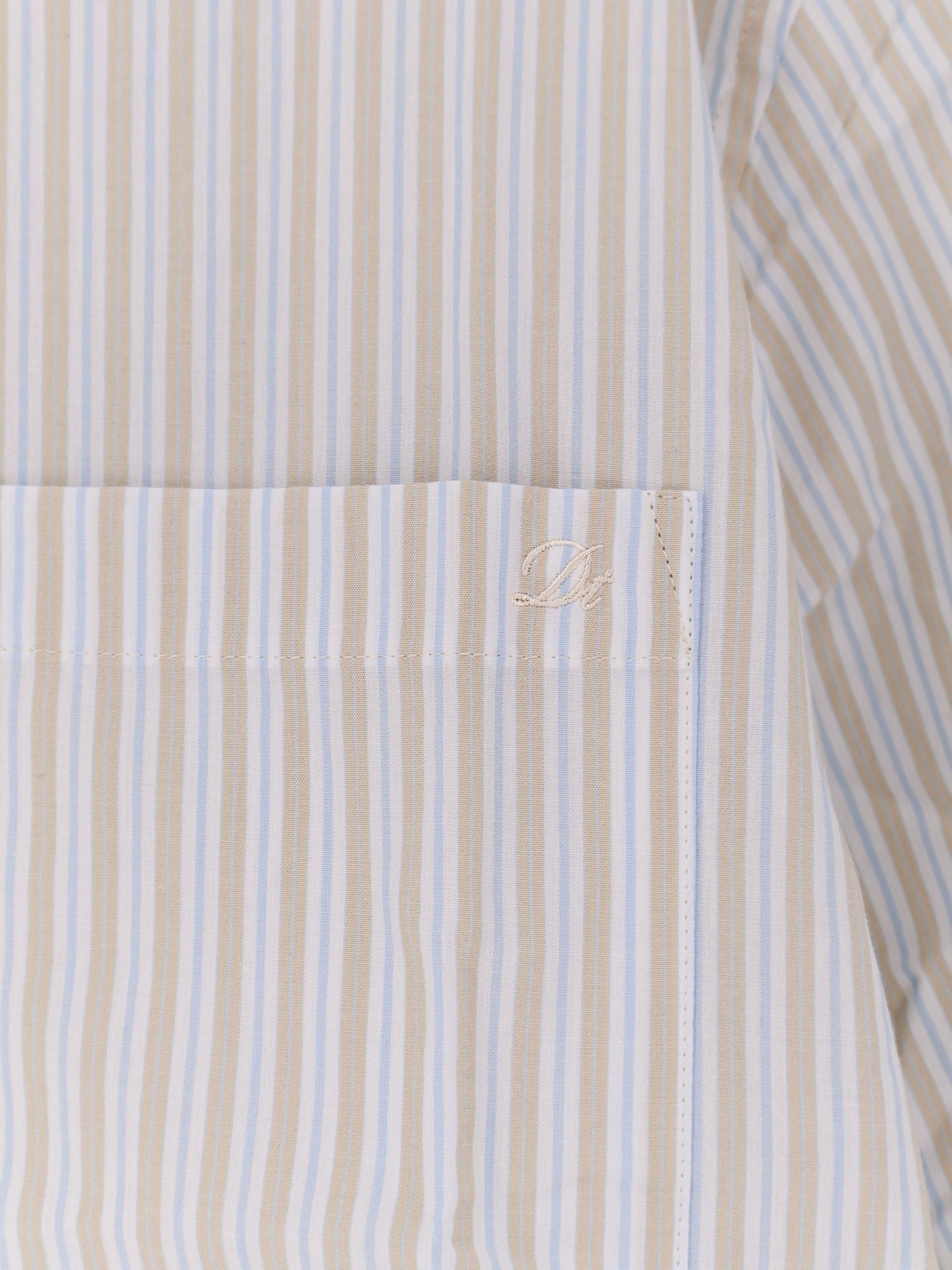 DUNST Men's Unisex Oversized Cotton Shirt Beige