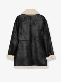 DUNST Unisex Unisex Reversible Eco Shearling Jacket Black