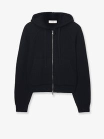 DUNST Men's Unisex Wool Blend Hooded Cardigan Black