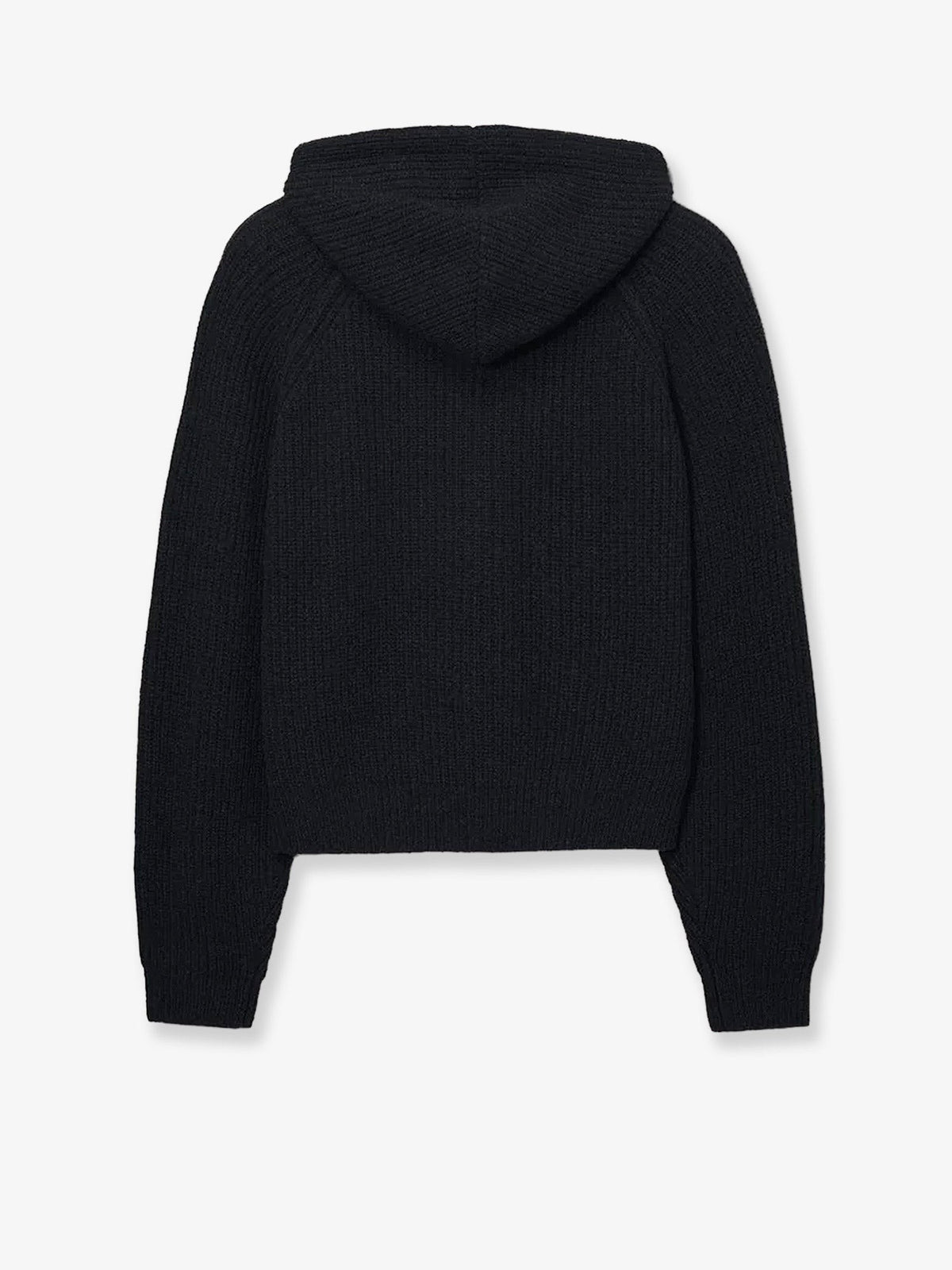 DUNST Men's Unisex Wool Blend Hooded Cardigan Black, view 2