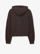 DUNST Men's Unisex Wool Blend Hooded Cardigan Brown, view 2