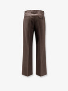 Tonywack Men's Unisex Wool Blend Trousers Brown, view 2
