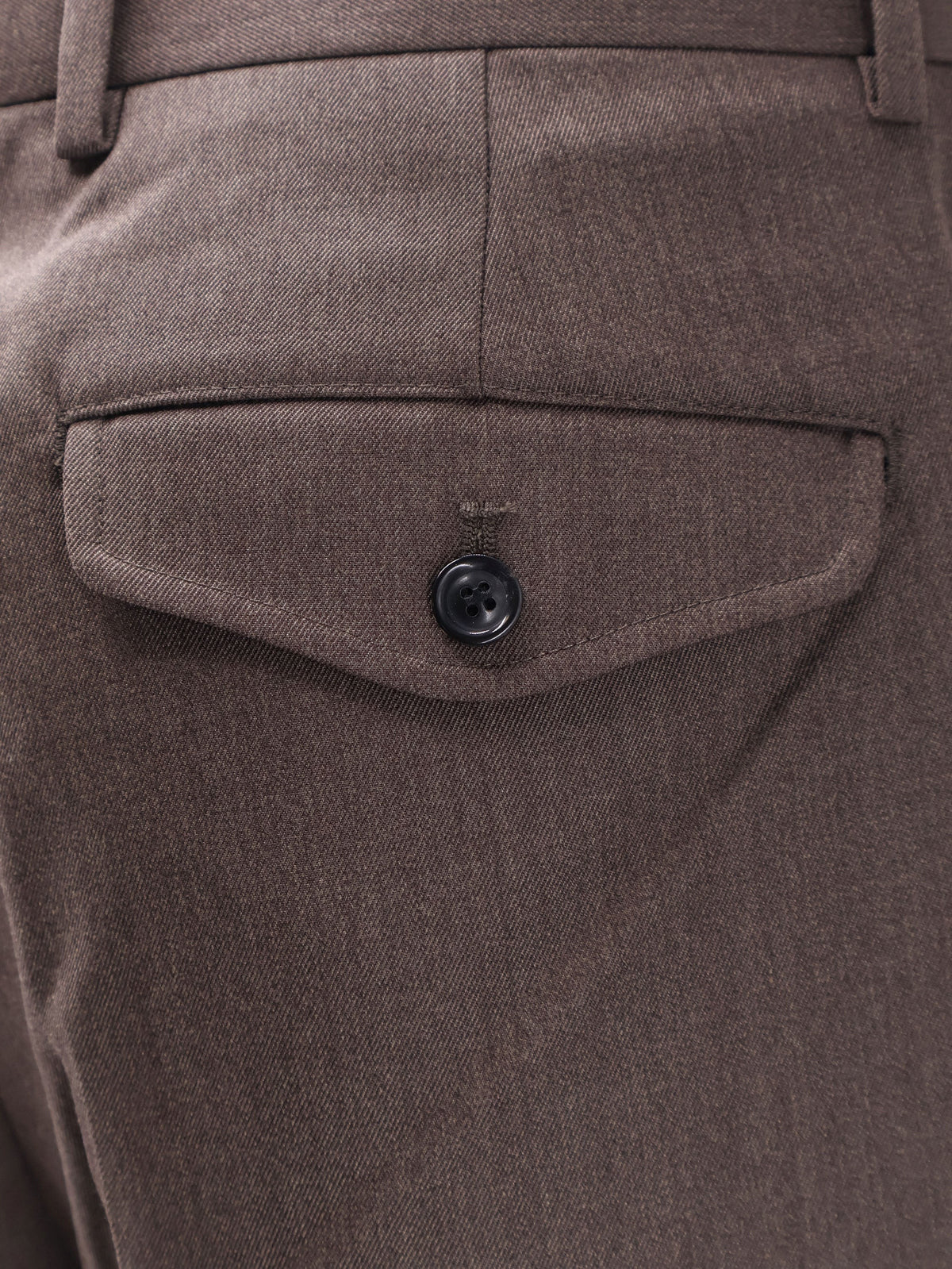 Tonywack Men's Unisex Wool Blend Trousers Brown, view 3