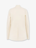 ASPESI Women's Unlined Wool Coat White, view 2