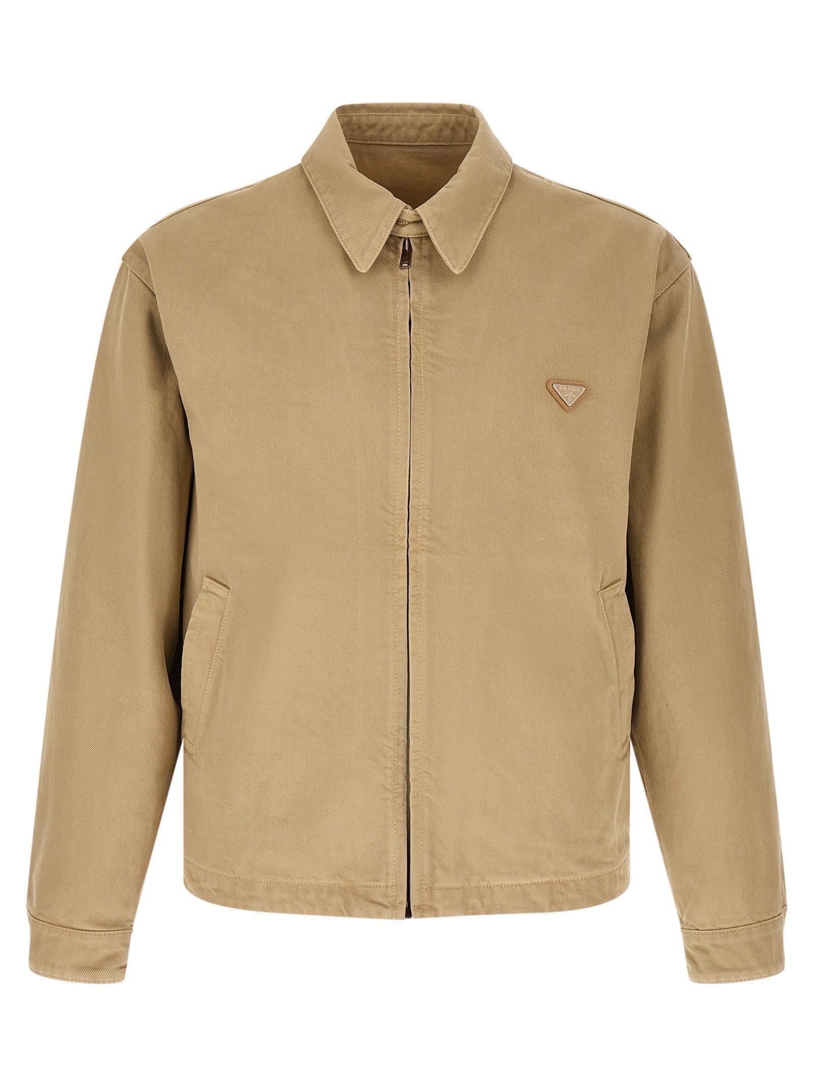 PRADA Used Denim Jacket Beige