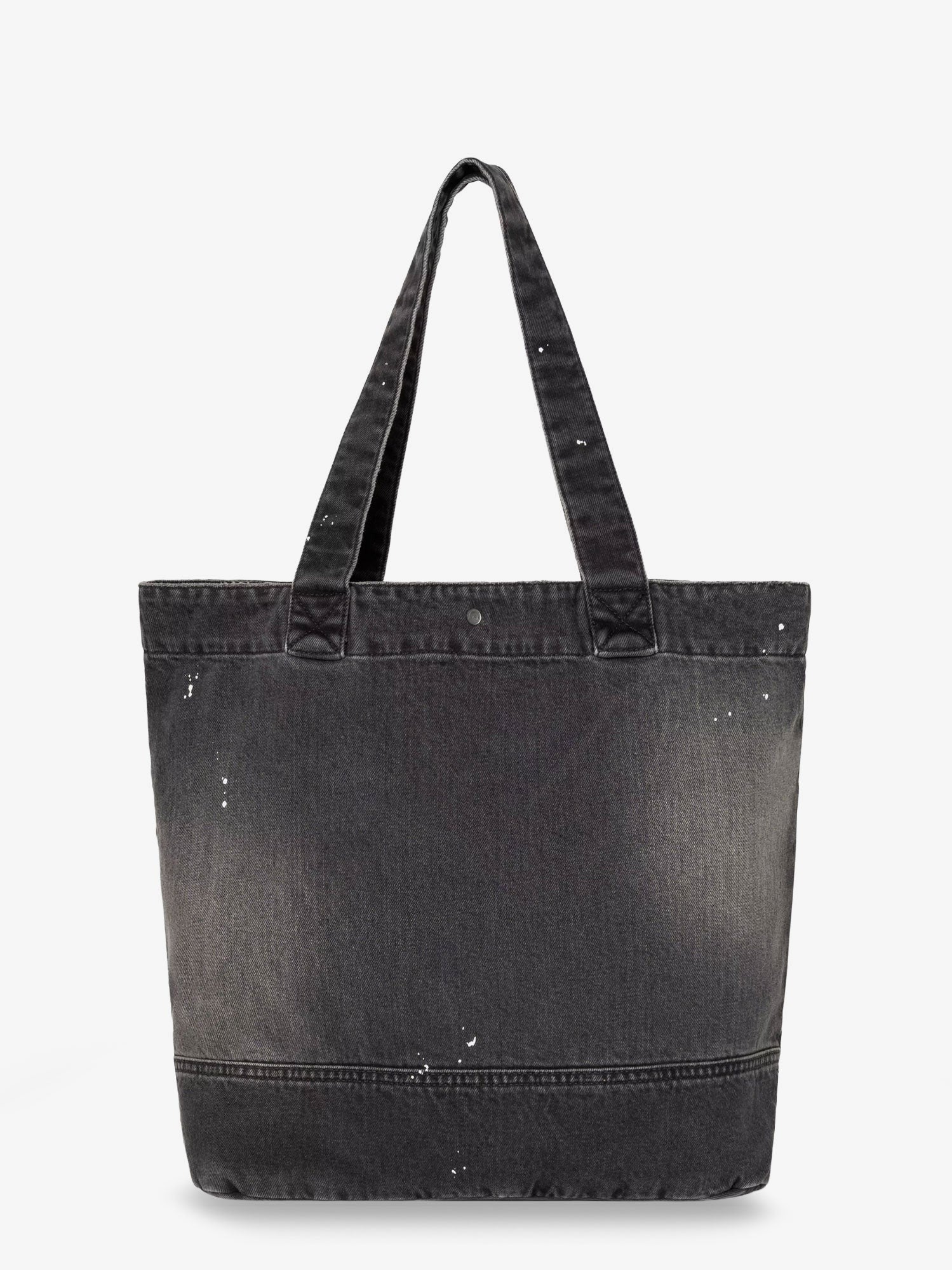 Carhartt Wip Men's Used Effect Black Denim Shopping Bag Black
