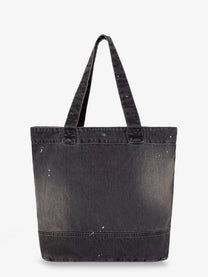 Carhartt Wip Men's Used Effect Black Denim Shopping Bag Black