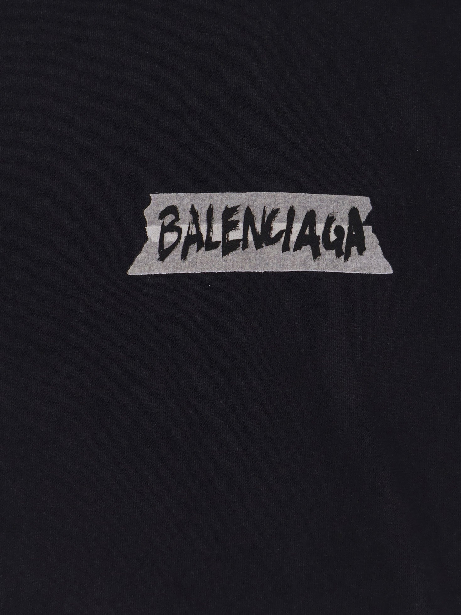 Balenciaga Women's Used Effect Cotton Shirt Black