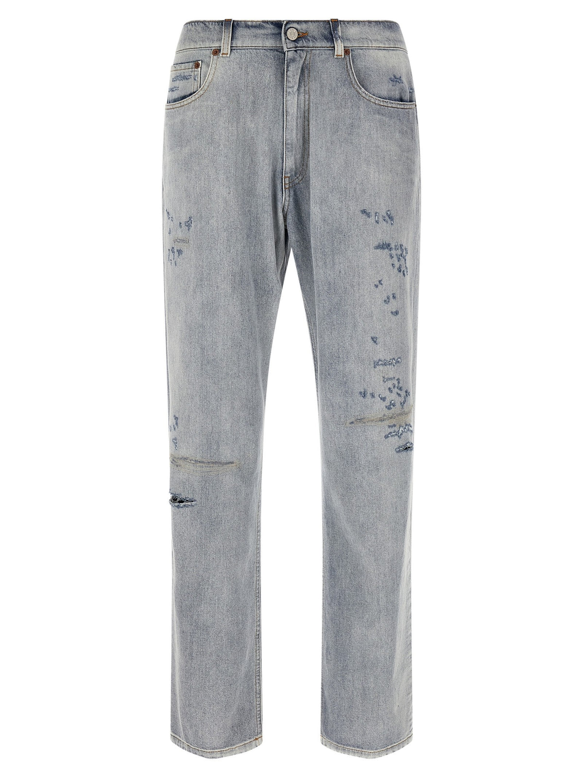 MM6 Maison Margiela Used Effect Jeans Blue