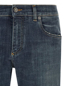 Dolce &amp; Gabbana Used Effect Jeans Blue