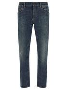 Dolce &amp; Gabbana Used Effect Jeans Blue
